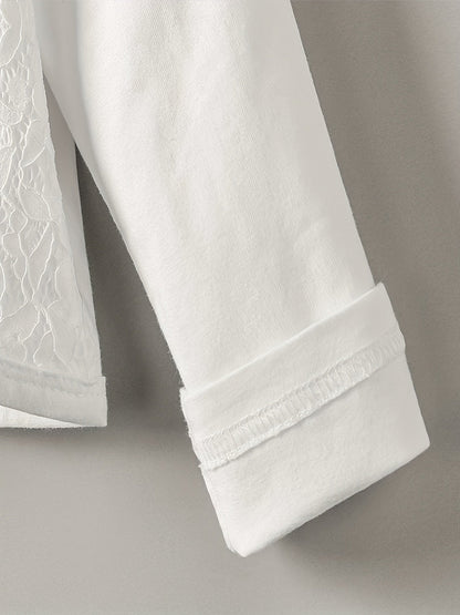 EMMA - Meisjes vest met kanten details