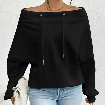 LAYLA - Off-shoulder sweatshirt met een trendy uitstraling