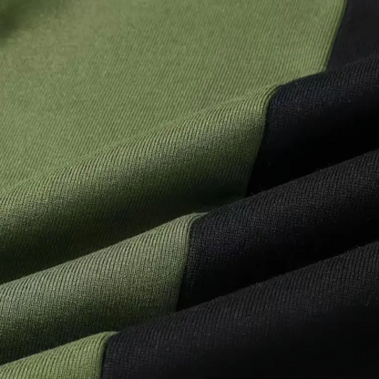 KYLAN - Tweekleurige hoodie met lange mouwen en trekkoord voor heren