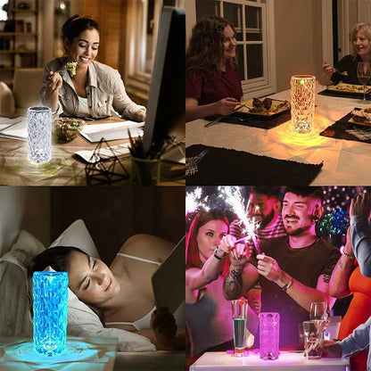 Betoverende Kristallen LED Tafellamp – LumiCrystal