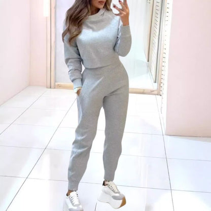 LENA - Tweedelige athleisure set met cropped top voor dames