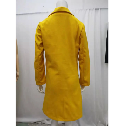 CARINA - Moderne trenchcoat voor dames met dubbele rij knopen en slanke pasvorm