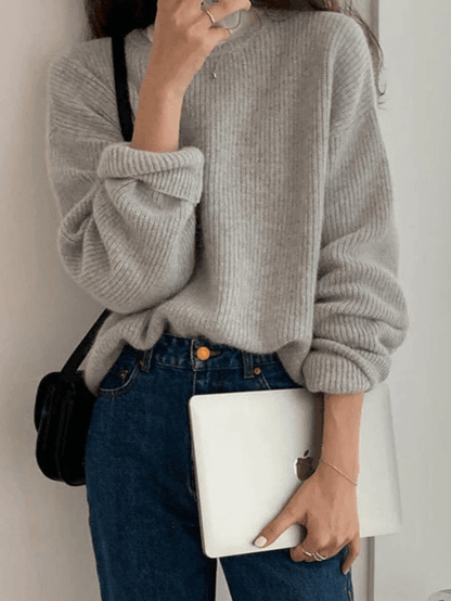 MINIMAL MILA - Minimalistische Ronde Hals Pullover