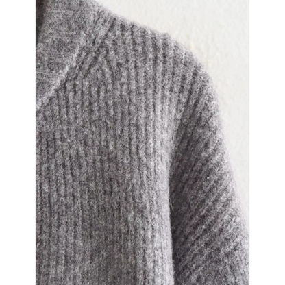 EMMA - Urban gebreid zip vest voor dames met cozy uitstraling