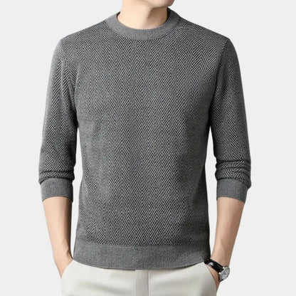 Casual herentrui met getailleerde pasvorm en moderne look – RENZOR - Glamorix