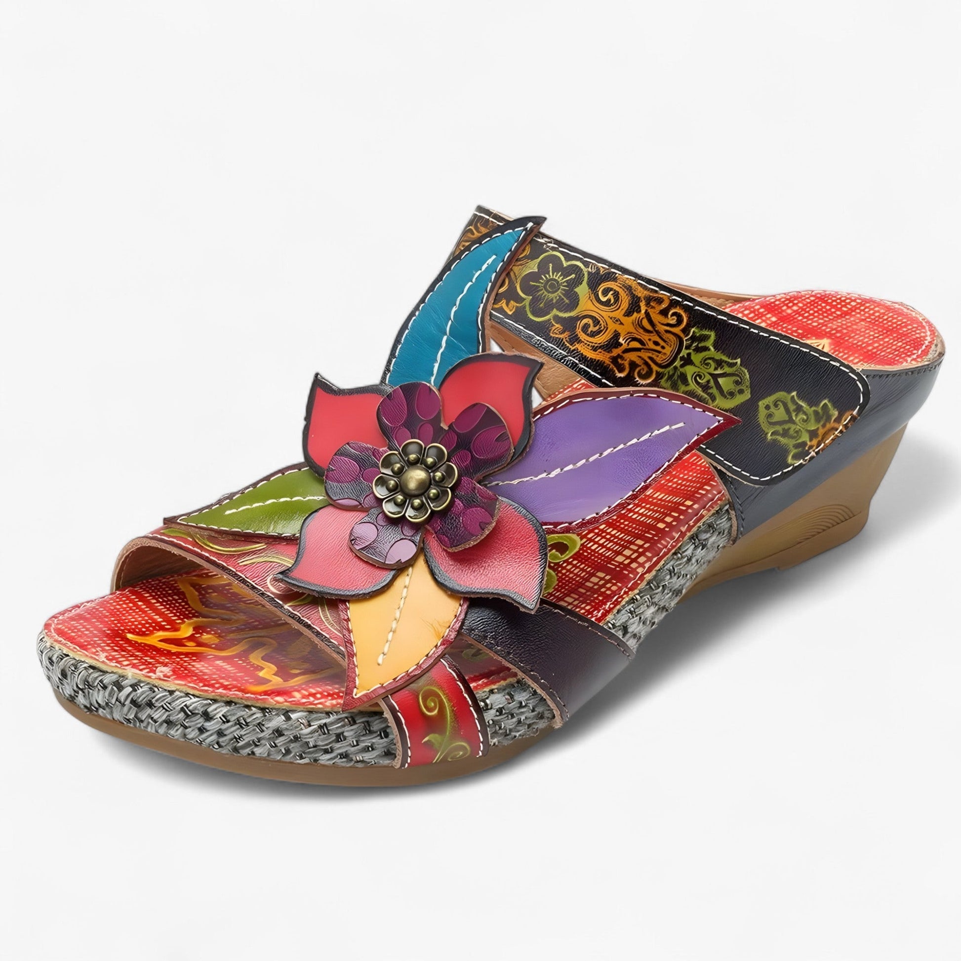 Bohemien sandalen met handgemaakte details – SolaraBloom - Glamorix