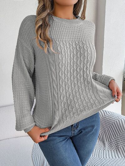 PEARLWEAVE - Warme Pullover met Weefpatroon en Sierparels