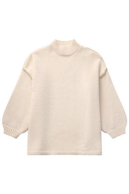 EVERYDAY ESSENTIAL - Effen Ronde Hals Pullover voor Dagelijks Gebruik