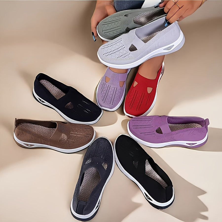 Ademende Lichtgewicht Sneakers met Orthopedische Ondersteuning voor Dames – AIRCOMFORT STEP - Glamorix