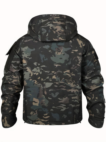 RANGER - Heren utility jas met camouflageprint en capuchon