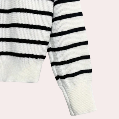 MIRA - Gestreepte gebreide trui voor dames