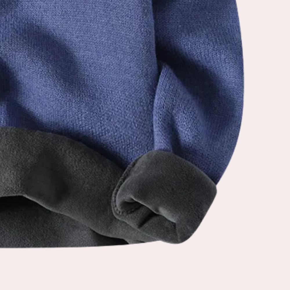 Warme heren coltrui met fleece voering – STRAVEN - Glamorix