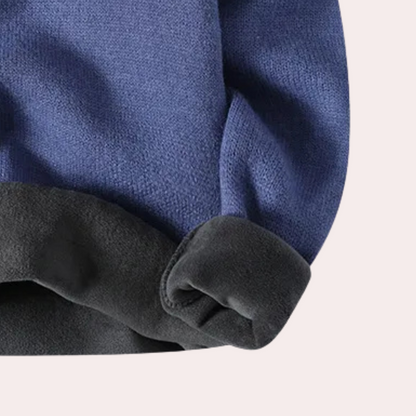 Warme heren coltrui met fleece voering – STRAVEN - Glamorix