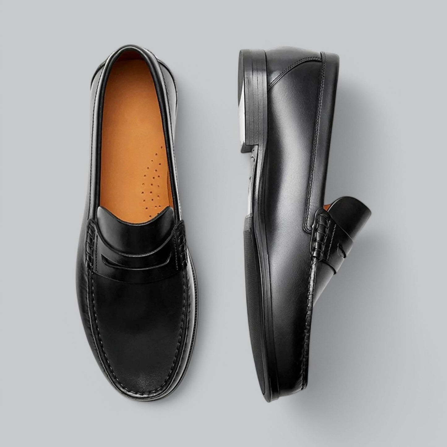 Herenschoenen met strakke belijning en tijdloze afwerking – ADRIANO LINEA - Glamorix