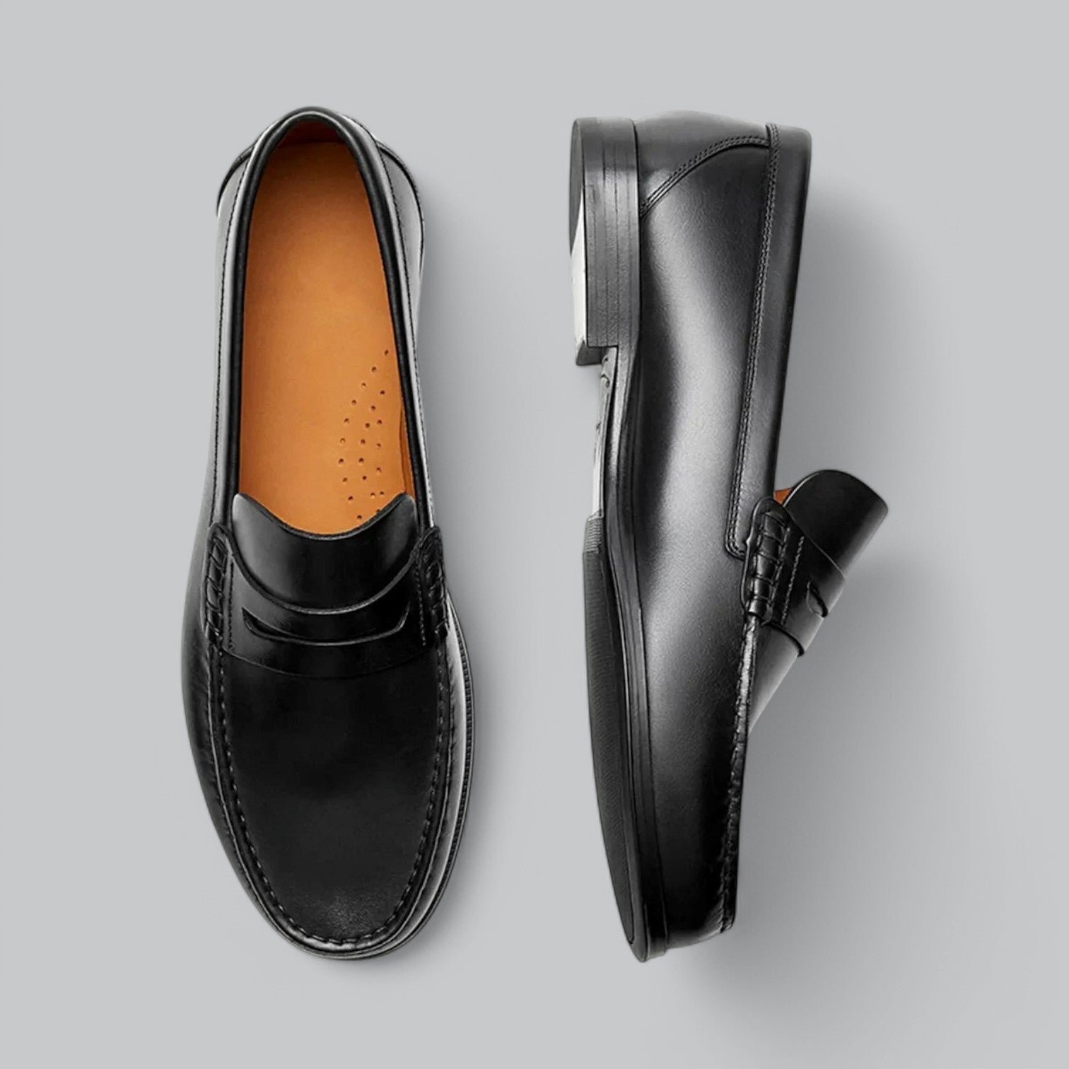 Herenschoenen met strakke belijning en tijdloze afwerking – ADRIANO LINEA - Glamorix