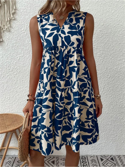 FAYE - Mouwloze zomerjurk met bloemenprint voor dames