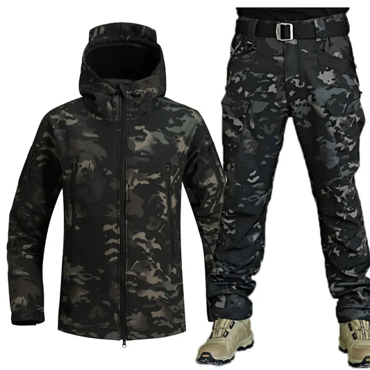 TITAN – Tactische camouflage jas en broek set met meerdere zakken