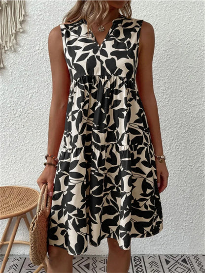 FAYE - Mouwloze zomerjurk met bloemenprint voor dames