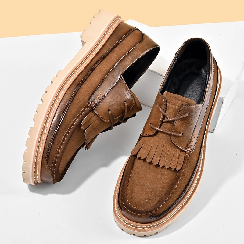 MARCUS - Suède loafers voor heren