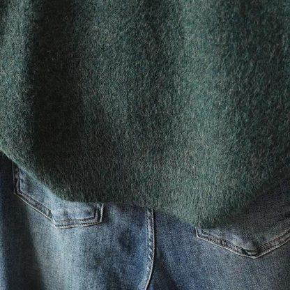 Gebloemd losgebreid damesvest met relaxte pasvorm – FLORÉNA - Glamorix