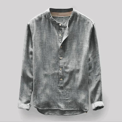 FINN - Casual overhemd met bandkraag voor een moderne look