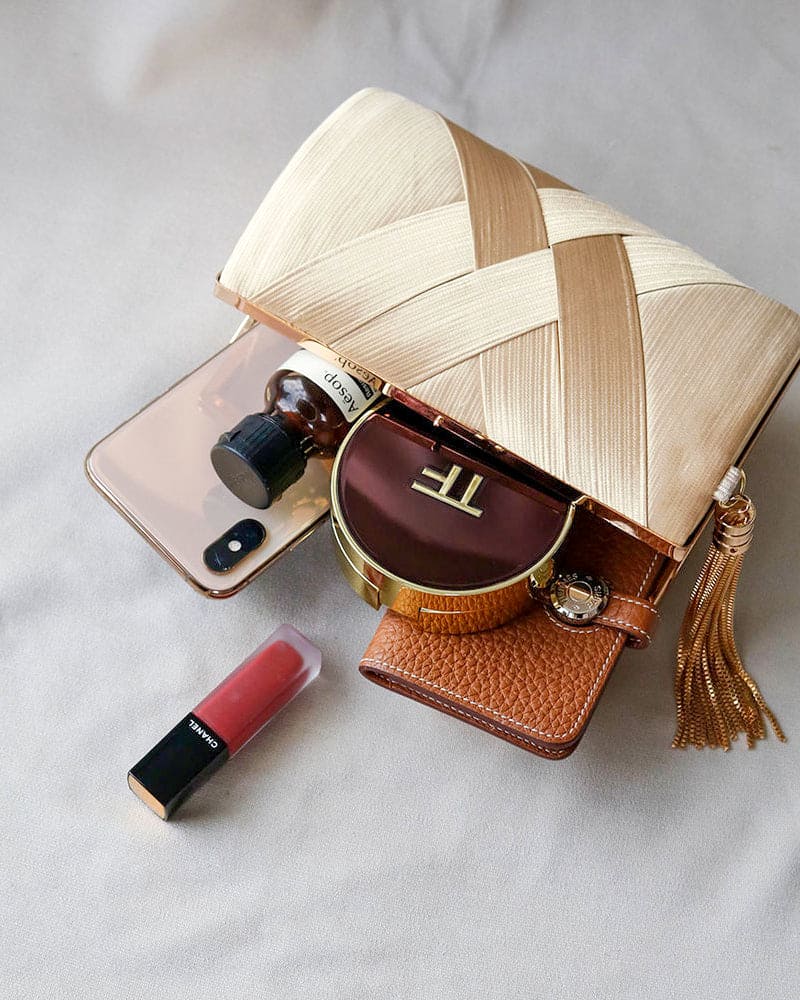 Moderne handtas met kwastje voor dames – Selora CharmTassel - Glamorix