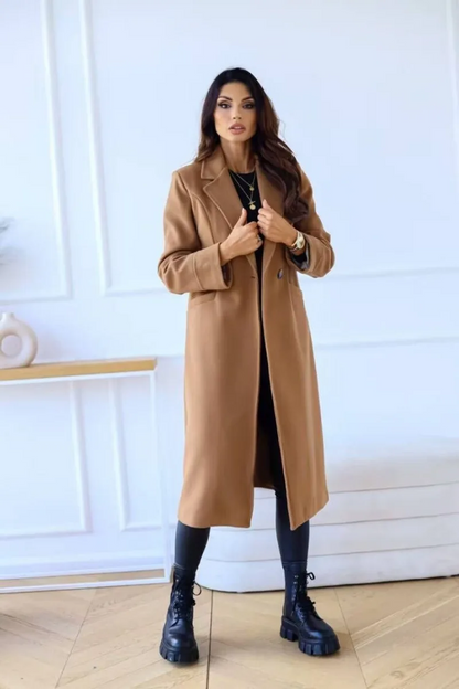 LORELEI - Chique dames trenchcoat met getailleerde pasvorm en klassiek lang model