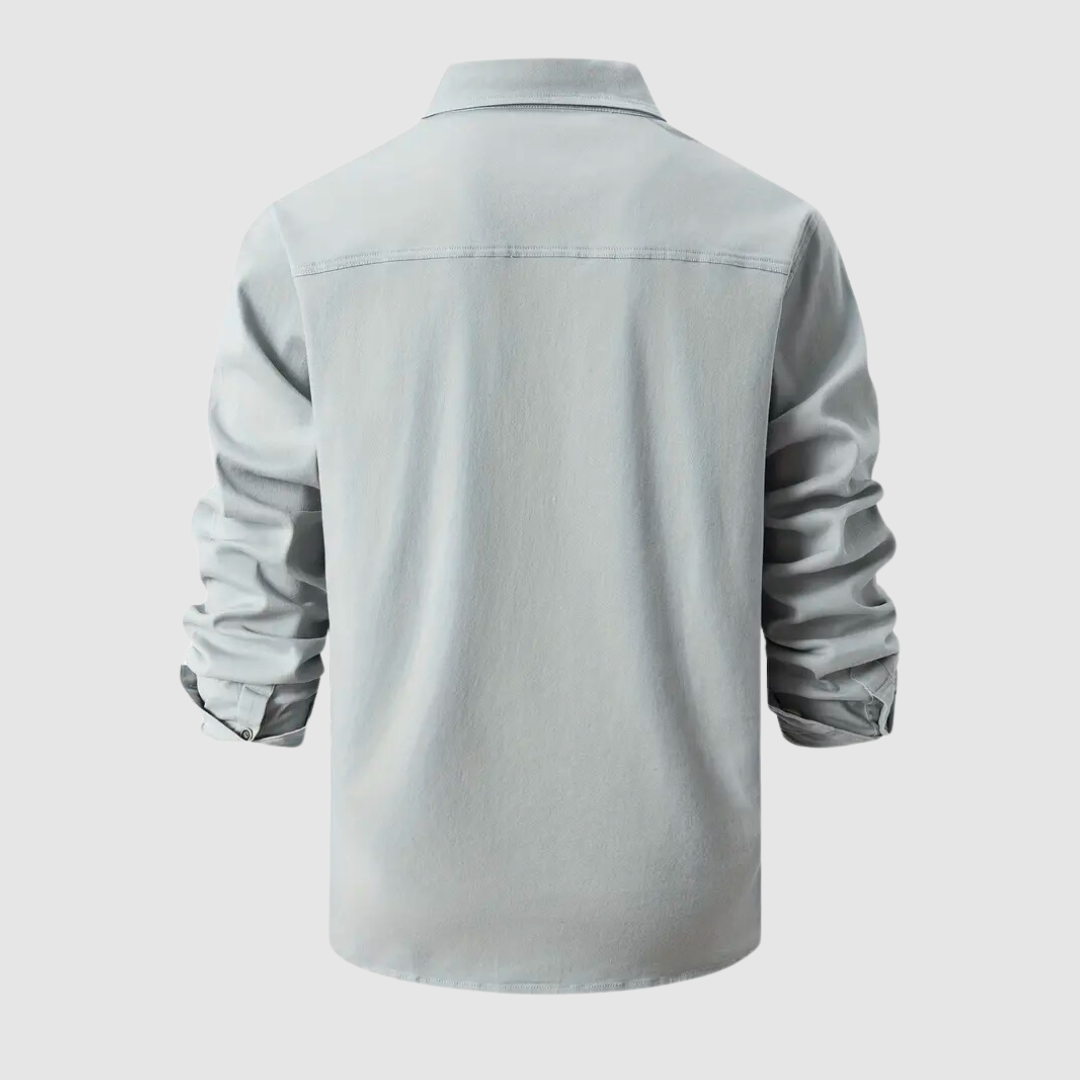 ARLO - Utility shirt met lange mouwen en knoopsluiting voor een stoere look