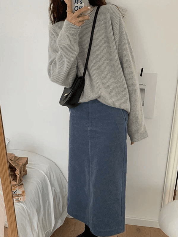 MINIMAL MILA - Minimalistische Ronde Hals Pullover