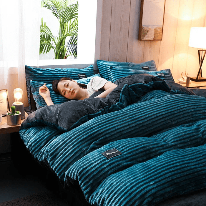 WINTERCOZY – Ribbedesign beddengoedset voor de winter