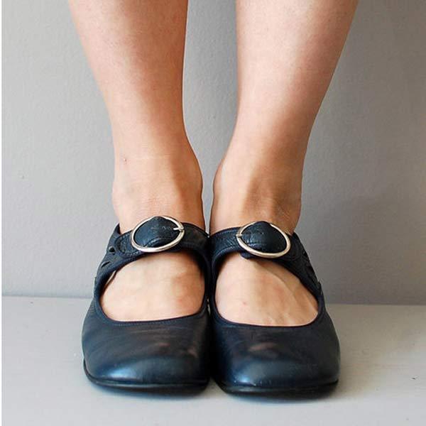 Elegante vintage orthopedische schoenen met bandje – Marvella BelleStep - Glamorix