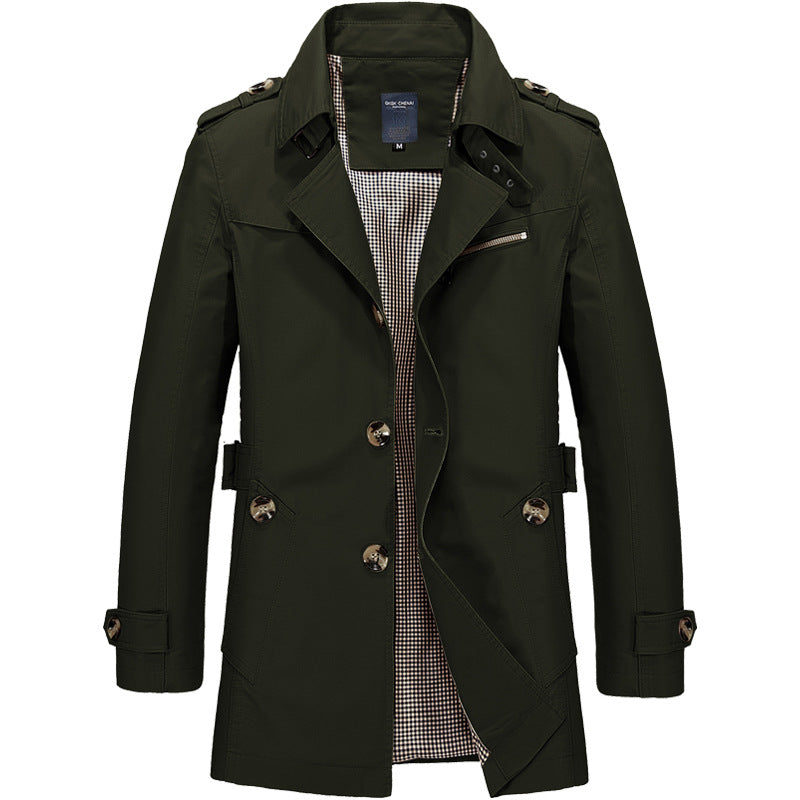 LEX – Klassieke trenchcoat met dubbele rij knopen