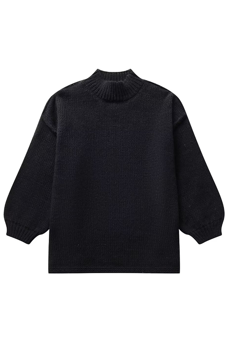 EVERYDAY ESSENTIAL - Effen Ronde Hals Pullover voor Dagelijks Gebruik