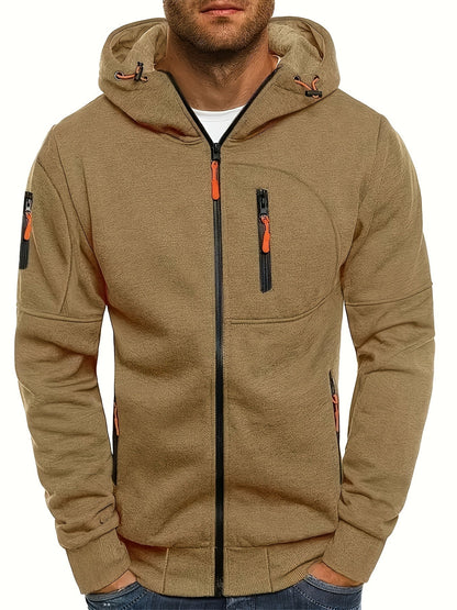 JASPER – Zip-up hoodie met verstelbare capuchon en ritszakken voor comfort en stijl