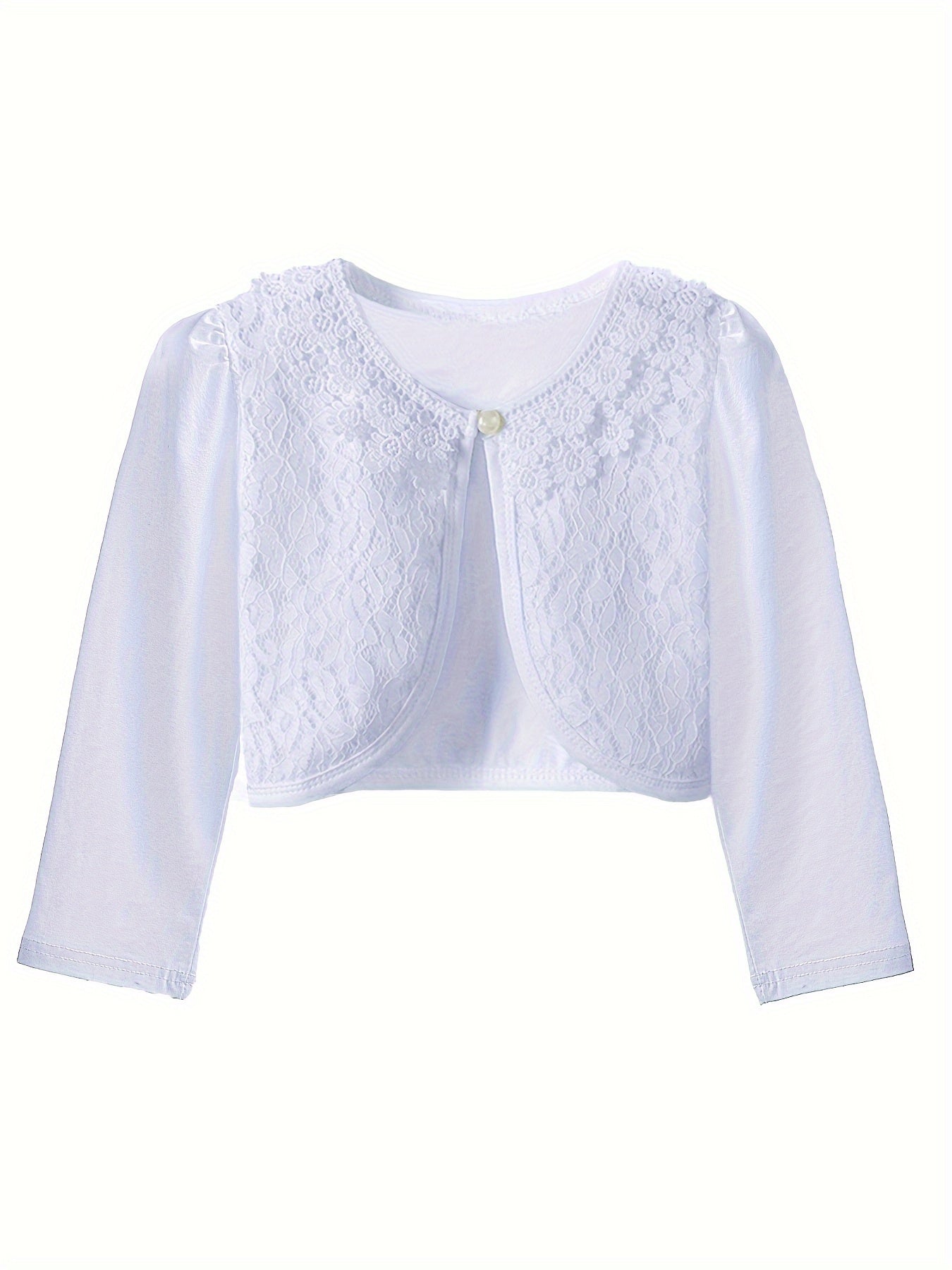 EMMA - Meisjes vest met kanten details