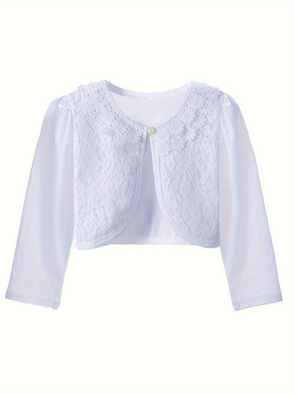 EMMA - Meisjes vest met kanten details