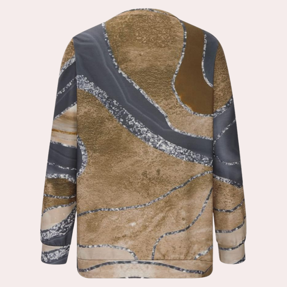 MIRA - Sweater met abstracte print voor dames