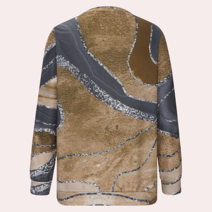 MIRA - Sweater met abstracte print voor dames