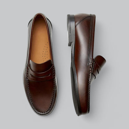 Herenschoenen met strakke belijning en tijdloze afwerking – ADRIANO LINEA - Glamorix