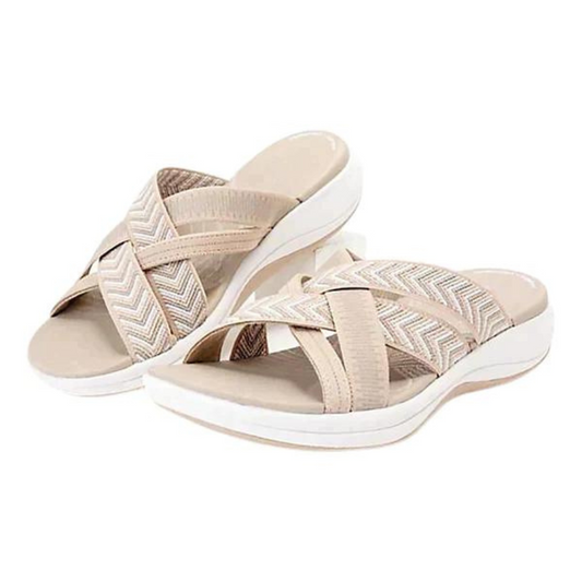 Zomerse dames sandalen met schokdempend foam voetbed – AerisSoft - Glamorix