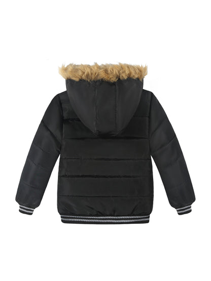 MILO - Gewatteerde winterjas voor jongens met capuchon