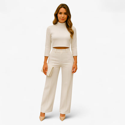 Elegante tweedelige dames set voor moeiteloze stijl – VivaSeta - Glamorix