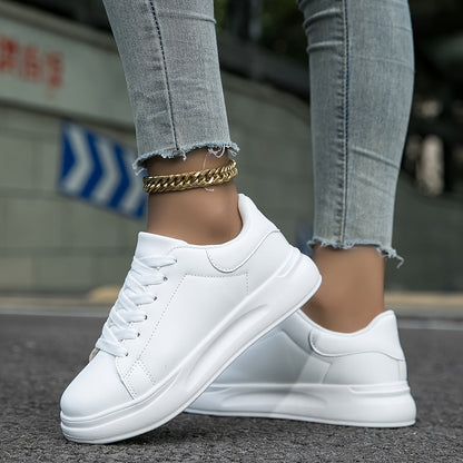 Modieuze lage sneaker met clean profiel en verhoogde zool – CALISTA - Glamorix