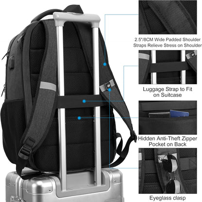 Extra ruime waterdichte laptoprugzak met USB en TSA-slot – NexonAir Transit - Glamorix