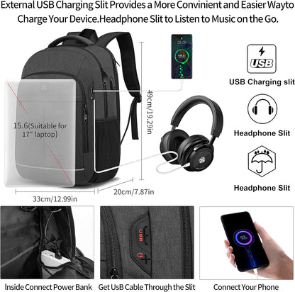 Extra ruime waterdichte laptoprugzak met USB en TSA-slot – NexonAir Transit - Glamorix