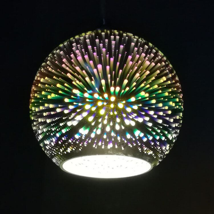 SPECTRA – Innovatieve 3D vuurwerk gekleurde glazen hanglamp