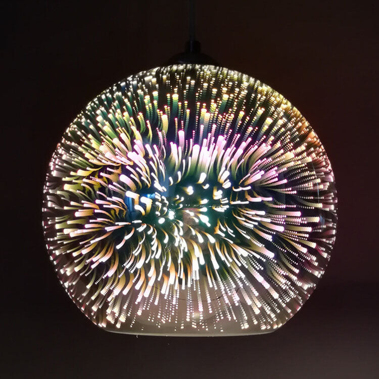 SPECTRA – Innovatieve 3D vuurwerk gekleurde glazen hanglamp