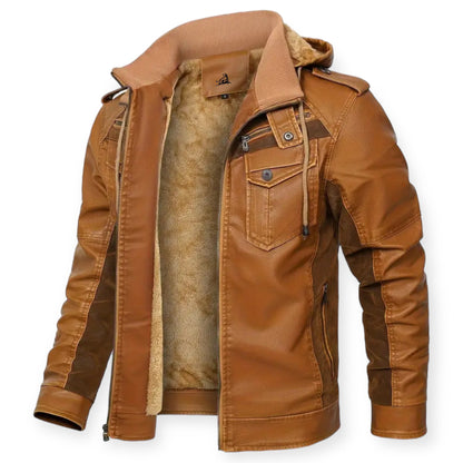 RANGER – Leren jack met fleece voering voor ultieme warmte en stijl