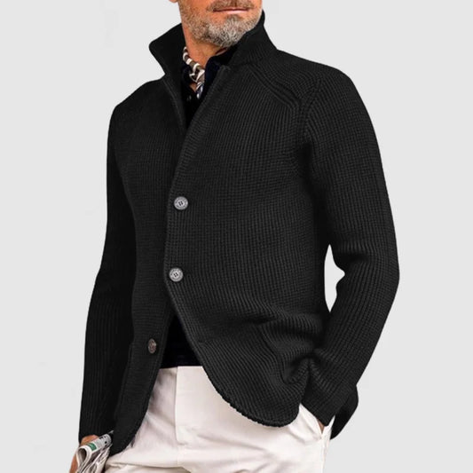 EVAN - Gebreid vest met knoopsluiting voor heren