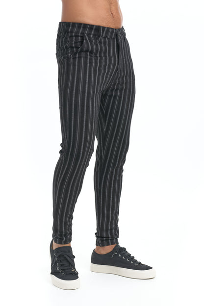 DEXTER - Krijtstreep jogger broek voor een stijlvolle casual look